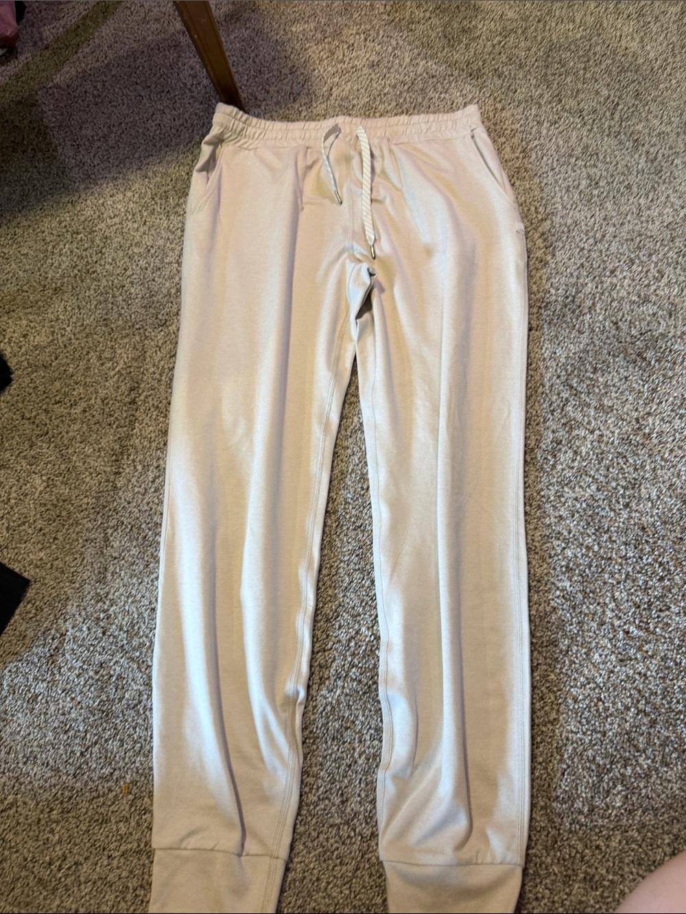 Vuori Beige Drawstring Lounge Joggers